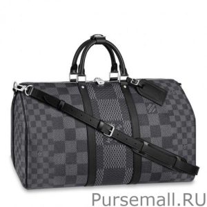 Keepall Bandouliere 50 Damier Graphite 3D N50016