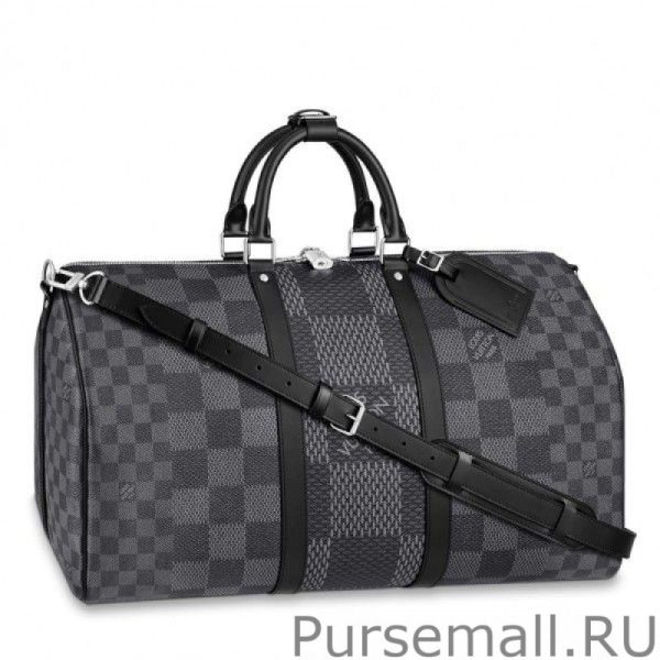 Keepall Bandouliere 50 Damier Graphite 3D N50016