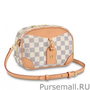 Mini Deauville Bag Damier Azur N50048