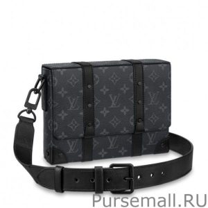 Trunk Messenger Bag Monogram Eclipse M45727
