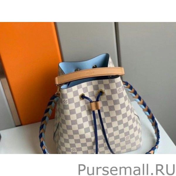 Damier Azur NeoNoe MM With Braided Strap N50042 - Image 2