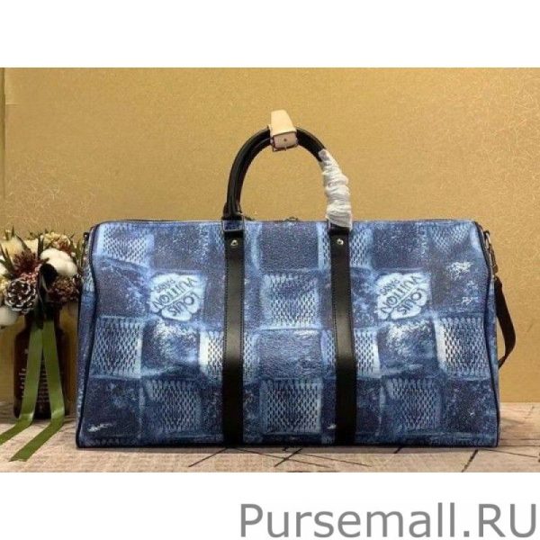 Keepall Bandouliere 50 Damier Salt N50059 - Image 3