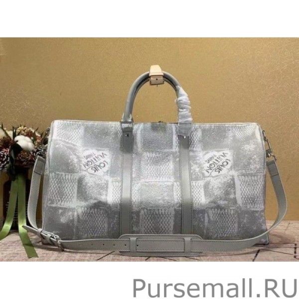 Keepall Bandouliere 50 Damier Salt N50069 - Image 3