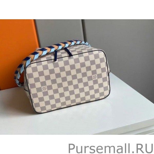 Damier Azur NeoNoe MM With Braided Strap N50042 - Image 4