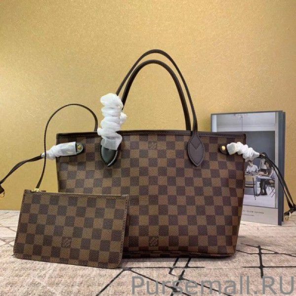Neverfull PM Bag Damier Ebene N41359 - Image 4