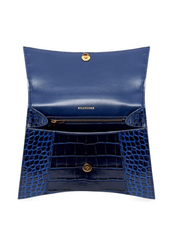 Balenciaga small Hourglass crocodile effect bag - Image 5