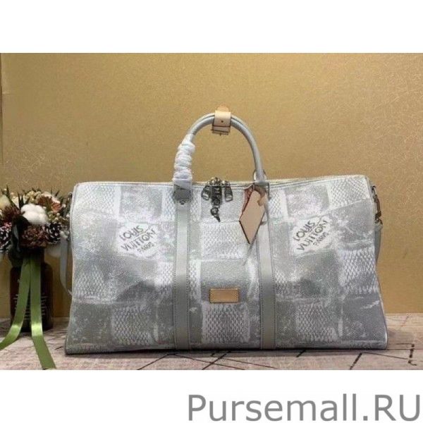 Keepall Bandouliere 50 Damier Salt N50069 - Image 6