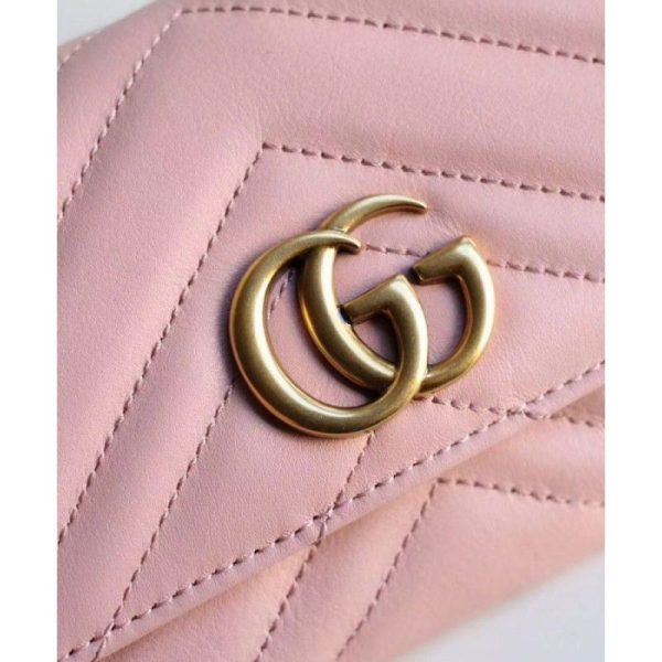 GG Marmont continental wallet 443436 Pink - Image 6