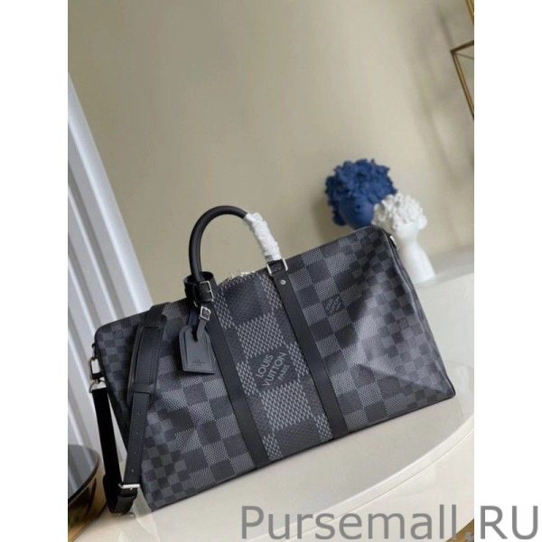 Keepall Bandouliere 50 Damier Graphite 3D N50016 - Image 6