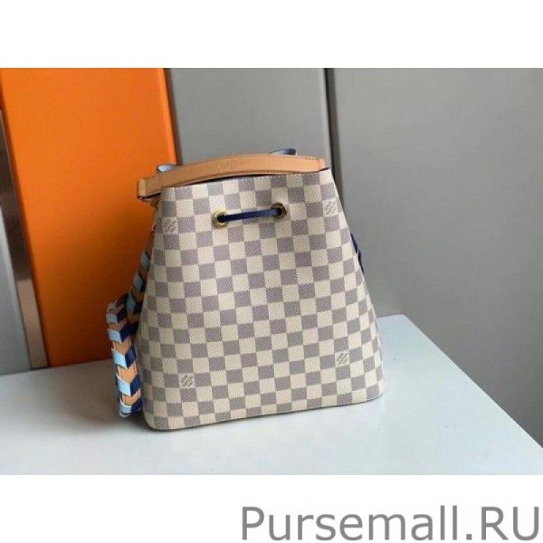 Damier Azur NeoNoe MM With Braided Strap N50042 - Image 7