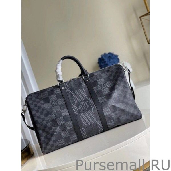 Keepall Bandouliere 50 Damier Graphite 3D N50016 - Image 9