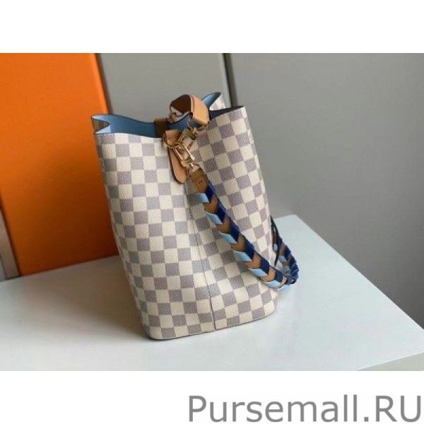 Damier Azur NeoNoe MM With Braided Strap N50042 - Image 10