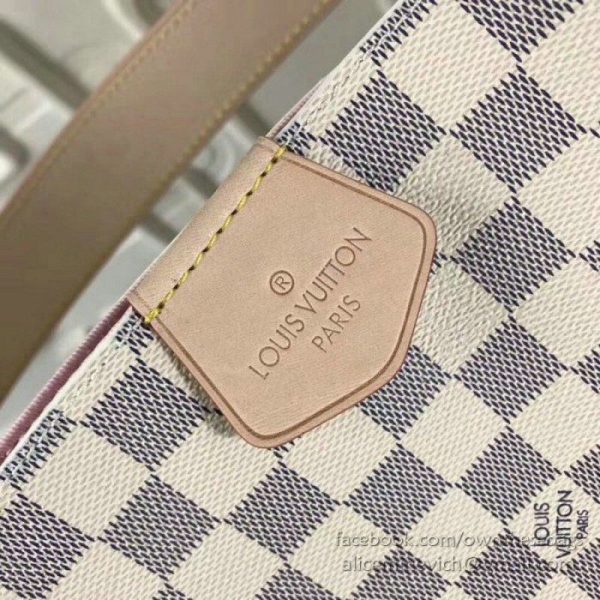 Graceful MM Damier Azur Canvas Rose Ballerine N42233 - Image 10