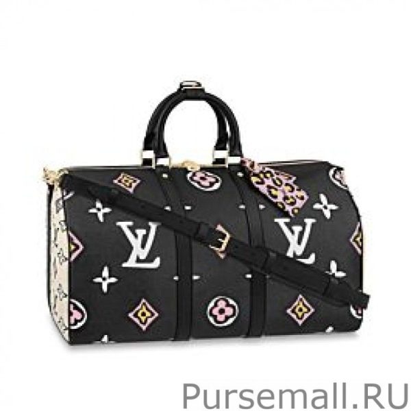 Keepall Bandouliere 45 Bag M58656 Black