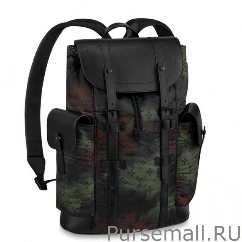 Christopher PM Backpack Monogram Camouflage M56411