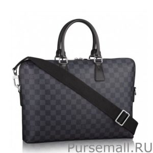 Porte-Documents Jour Damier Graphite N48224