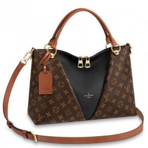 V Tote MM Monogram Canvas M43948 Black
