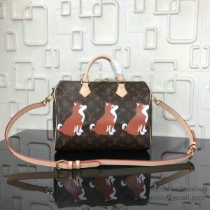 Dog Print Speedy Bandouliere 30 M41112