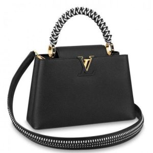 Capucines PM Bag With Braided Handle M55083 Black