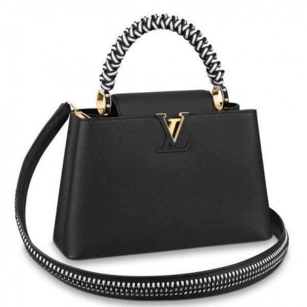 Capucines PM Bag With Braided Handle M55083 Black