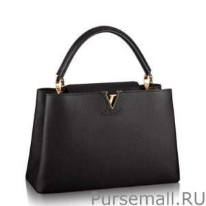 Noir Capucines MM M48864