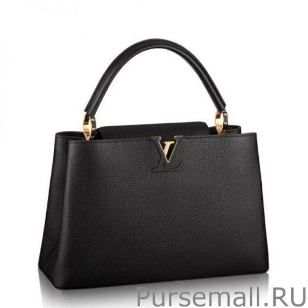 Noir Capucines MM M48864