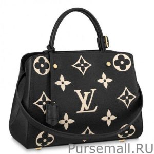 Montaigne MM Bag In Black Leather M45499