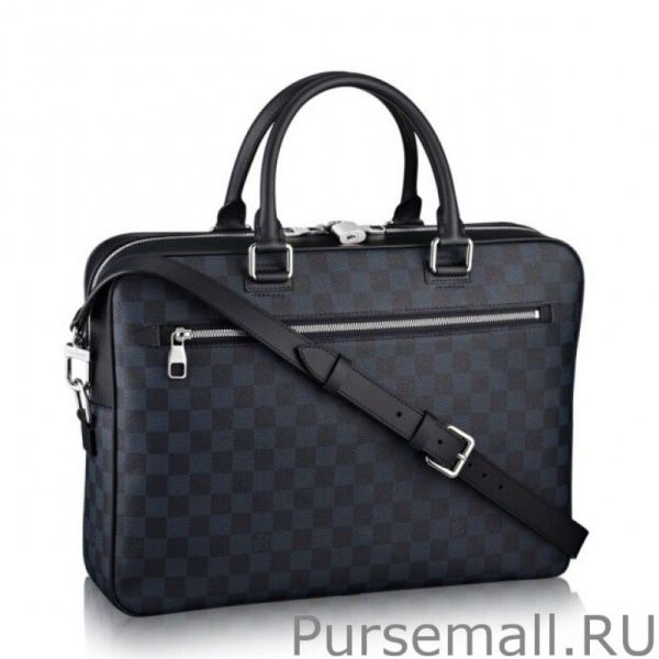 Porte Document Business Damier Cobalt N41347