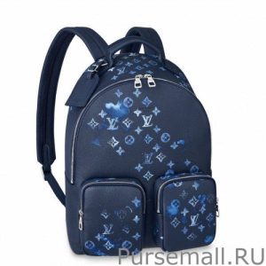 Multipocket Backpack Ink Watercolor M57841