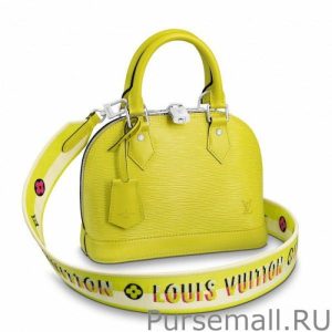 Epi Alma BB Bag With Jacquard Strap M57446