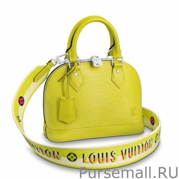 Epi Alma BB Bag With Jacquard Strap M57446
