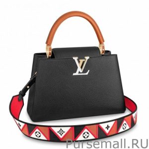 Capucines MM Bag In Black Leather M59020