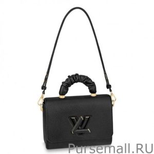 Twist MM Bag In Black Taurillon M58688