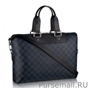 Porte-Documents Jour Damier Cobalt N42241