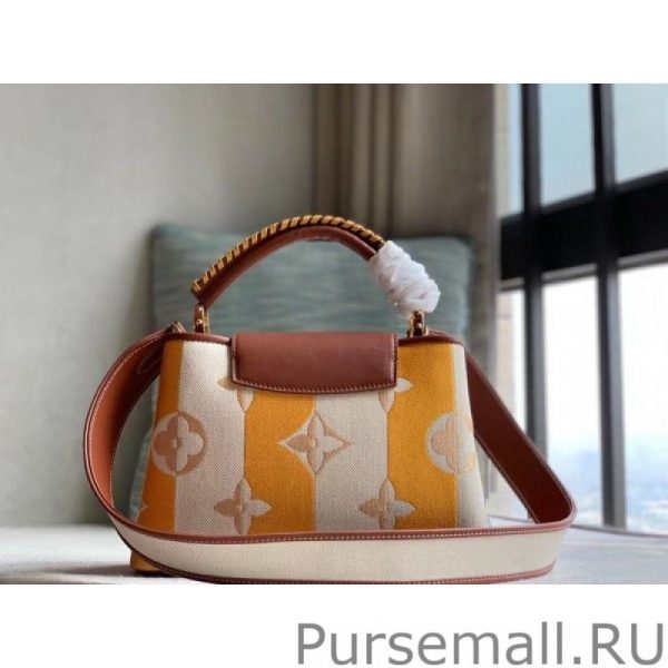 Capucines BB Bag In Striped Canvas M57651 - Image 2
