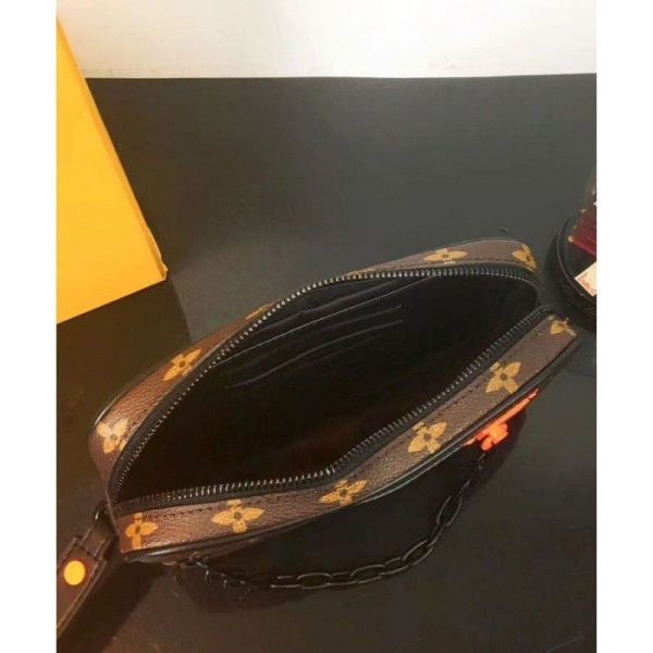 Men Virgil Abhol Chain Clutch M44458 Brown - Image 2