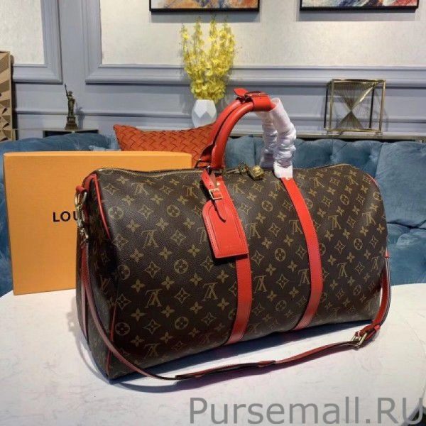 Keepall Bandouliere 50 Monogram Red M44740 - Image 2