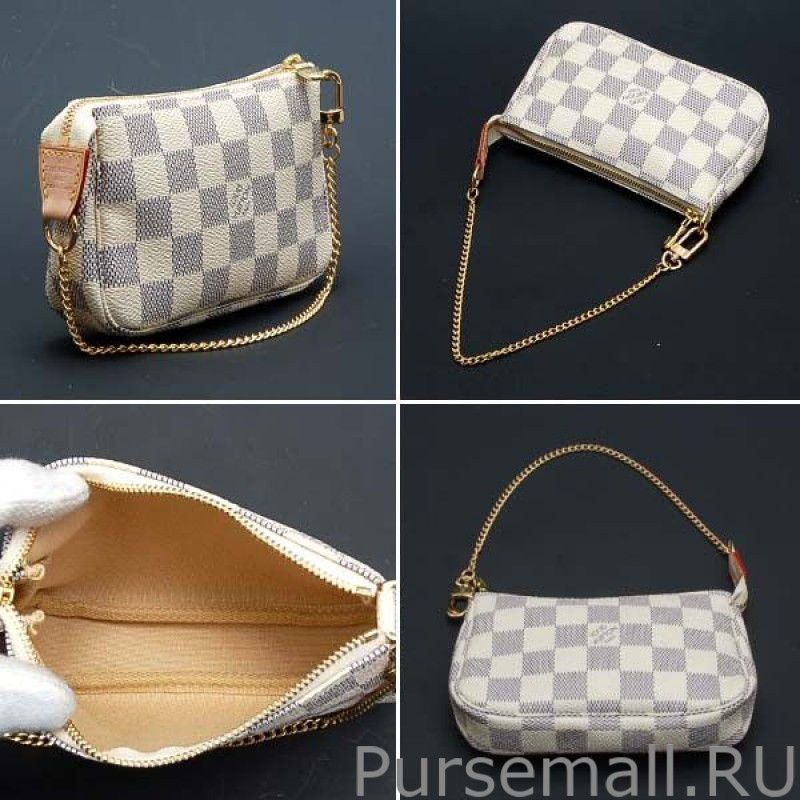 Mini Pochette Accessoires Damier Azur Canvas N58010 - Image 2