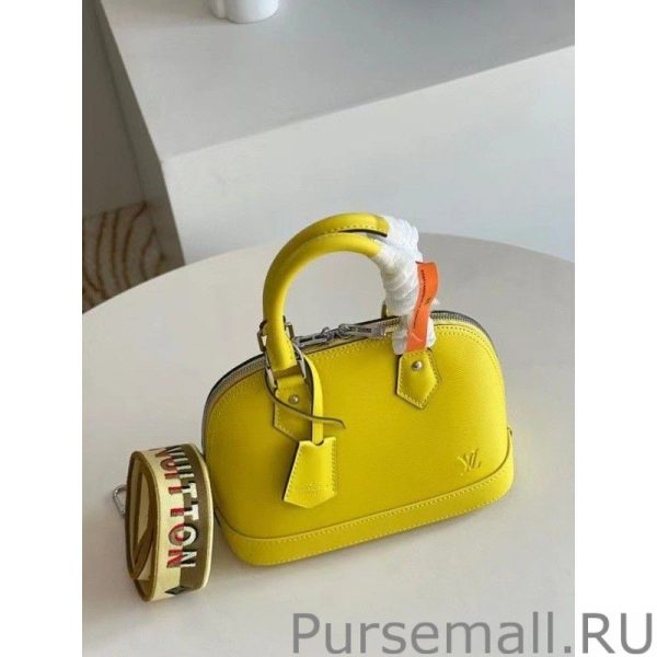Epi Alma BB Bag With Jacquard Strap M57446 - Image 2