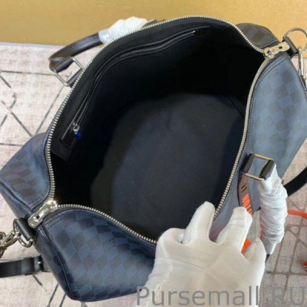 Keepall Bandouliere 45 Damier Cobalt Race N40166 - Image 2