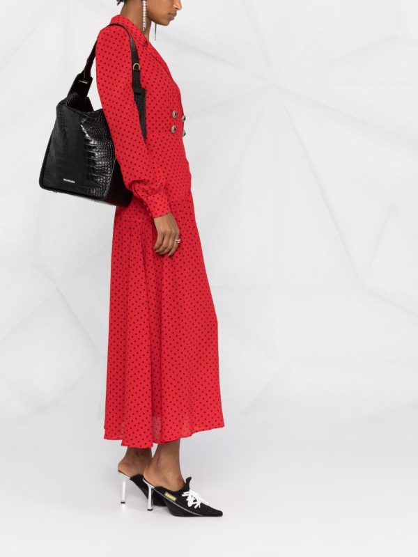 Balenciaga XX Flap crocodile embossed leather shoulder bag - Image 2