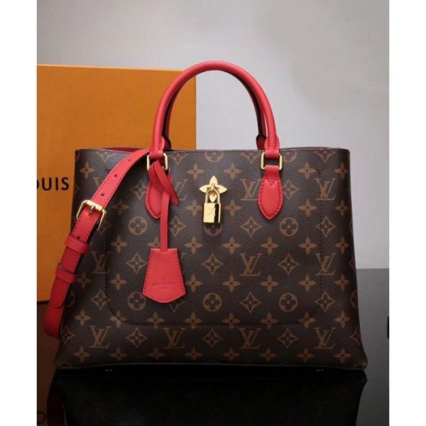 Flower Tote Monogram Canvas M43553 Red - Image 2