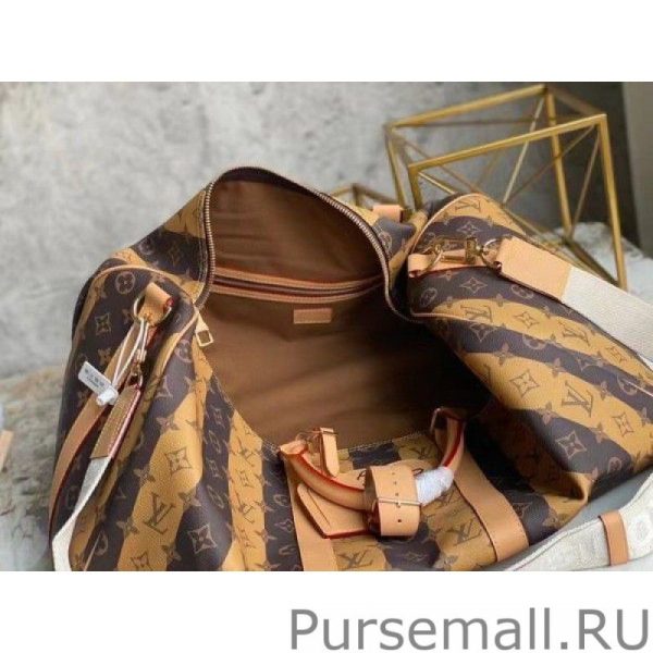 Keepall Bandouliere 50 Monogram Stripes Eclipse M45967 - Image 2