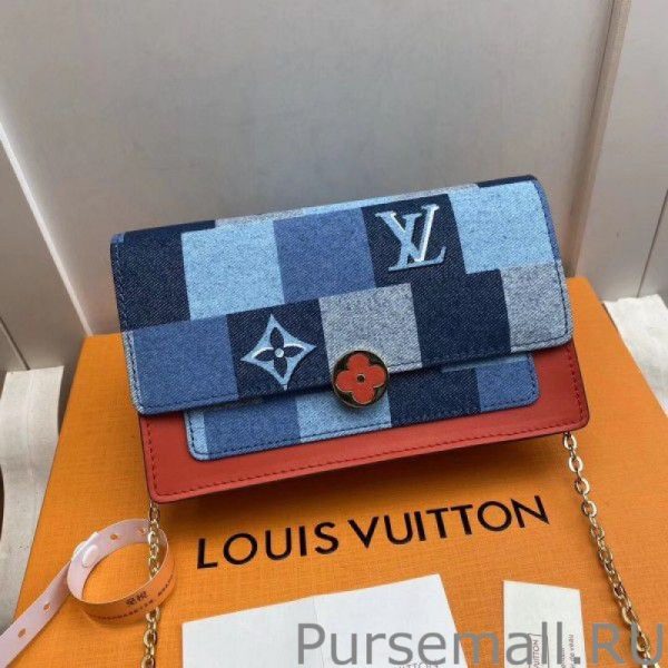 Flore Chain Wallet Monogram Denim M69036 - Image 2