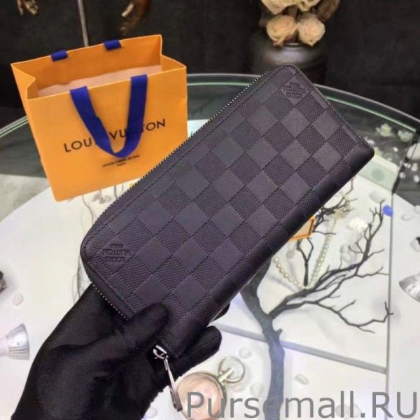 Zippy Wallet Vertical Damier Infini N63548 - Image 3