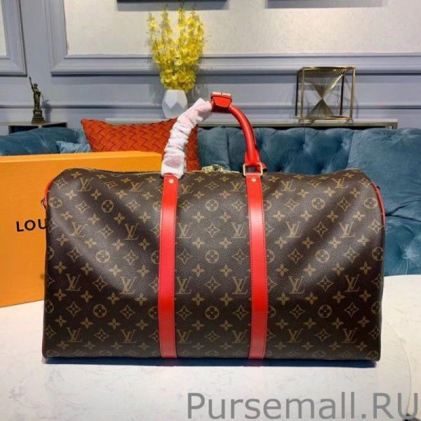 Keepall Bandouliere 50 Monogram Red M44740 - Image 3