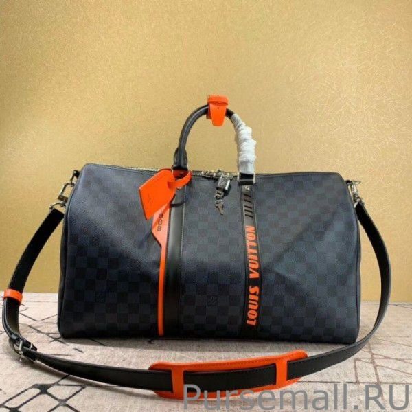 Keepall Bandouliere 45 Damier Cobalt Race N40166 - Image 3