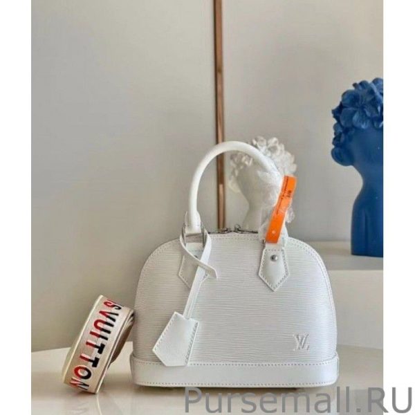 Epi Alma BB Bag With Jacquard Strap M58706 - Image 3