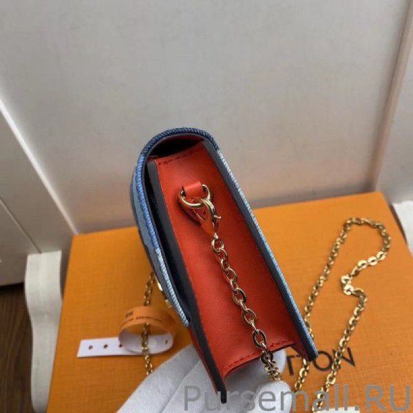 Flore Chain Wallet Monogram Denim M69036 - Image 3