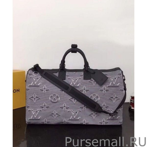 Reversible Keepall Bandouliere 50 M44939 Gray - Image 3